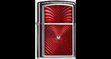 Zippo aansteker Red 3D Heart