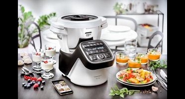 Moulinex YY4260FG keukenmachine 1550 W 3 l Zwart, Roestvrijstaal, Wit