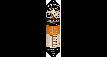 Harley-Davidson Garage Thermometer zwart / oranje