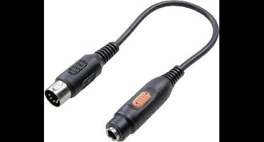 SpeaKa Professional SP-7870312 DIN-aansluiting / Jackplug Audio Adapter [1x DIN-stekker 5-polig - 1x Jackplug female 6,
