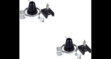 Spanningsrail Ophangset 2 Pack - Oficto - 3 Fase - 1 Meter - Zwart