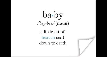 Poster Woordenboek - Spreuken - Quotes - Baby definitie - 30x20 cm