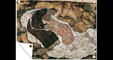 Tuin decoratie Death and the maiden - Egon Schiele - 40x30 cm - Tuindoek