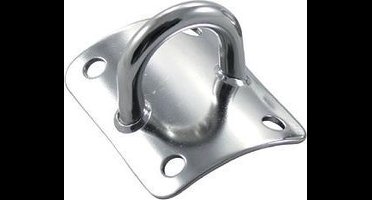 Mastplaat gewalst 60 - 70 mm horizontaal RVS-316