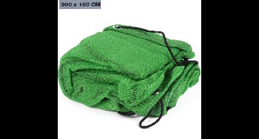 Benson Fijnmazig afdeknet met elastisch koord - 3.00 x 1.60 meter - groen