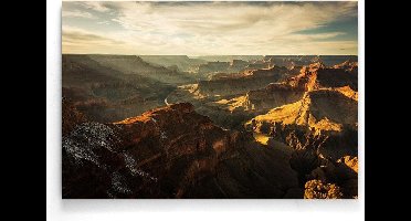 Walljar - Grand Canyon Valley - Muurdecoratie - Poster