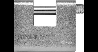 Stanley hangslot massief messing gepantserd 90 mm