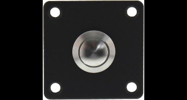 Intersteel Deurbel vierkant rvs/mat zwart
