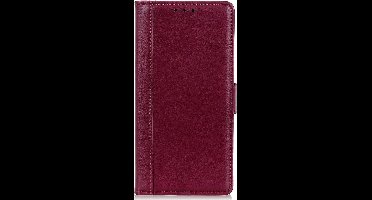 Shop4 - Geschikt voor Xiaomi Redmi Note 10 5G Hoesje - Wallet Case Grain Rood