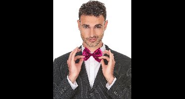 Vegaoo - Roze vlinderstrik voor volwassenen