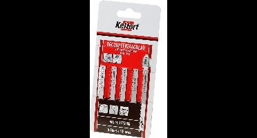 Kelfort T101B 5 decoupeerzaagbladen splintervrij voor hout