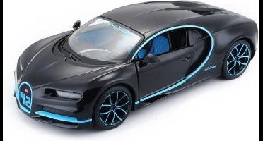 MAISTO Bugatti Chiron Special Edition Car 0-400-0 km / h 42s 1 / 24th - Zwart