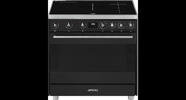 Smeg Symphony C9IMAN9 fornuis Vrijstaand fornuis Inductiekookplaat zones Antraciet A