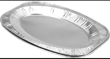 Excellent Houseware Aluminium Serveerschalen 42.5x28.5 cm 2 Stuks