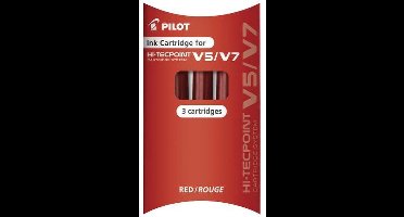 Inktpatroon PILOT begreen Hi-Tecpoint 2237+2238 rood | Set a 3 stuk