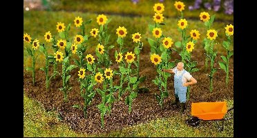 Faller - 16 Zonnebloemen - modelbouwsets, hobbybouwspeelgoed voor kinderen, modelverf en accessoires
