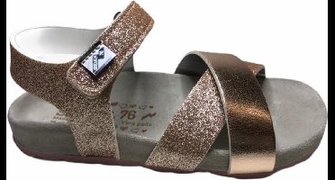 SHO.E.B.76 meisje glitter sandalen 0602/AE4 rosegoud mt 26