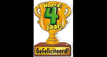 Trofee kaart - 4 jaar