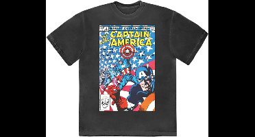 Marvel Captain America - Many Captain Americas Comic Cover Heren T-shirt - 2XL - Zwart