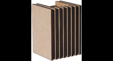 Brick Wandlamp hout Up or Down h:13 cm Naturel - Modern - Blij Design