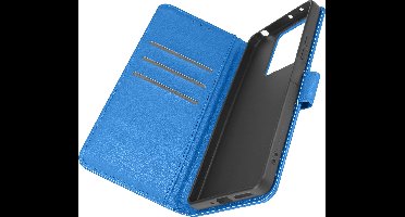 Avizar Foliohoes Geschikt voor Xiaomi Redmi Note 13 5G Steunfunctie, Blauw