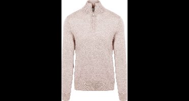King Essentials The Michael Half Zip Pull Merino Greige - Maat XXL - Heren - Pullovers