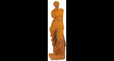 EEN ROESTIG GIETIJZEREN BEELDJE VAN VENUS