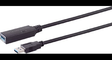 Actieve USB naar USB verlengkabel - voeding via Micro USB - USB3.0 - tot 0,9A - 30 meter