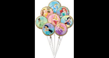 RIETHMULLER - Boeket van 8 Disney Princess folieballonnen