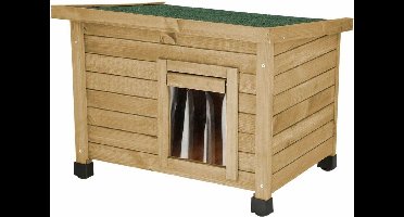 Kerbl - Kattenhuis - Rustica - 57x45x43 - cm - bruin - en - groen