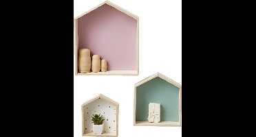 Vertbaudet Set van 3 houten huisplanken