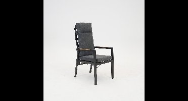 Levy stacking chair teak armrest