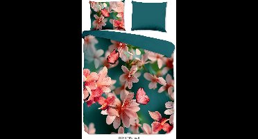 Pure dekbedovertrek bloemen - 2 persoons 200x200/220 cm - Multi - Microvezel