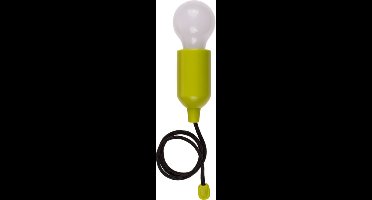 Out of the Bluetreklamp LED licht - kunststof - groen - 15 cm - met koord van 90 cm