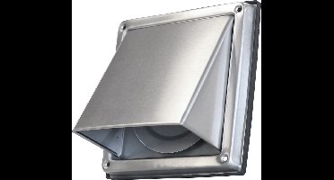 Overdrukrooster met Gevelkap Ø125mm - RVS