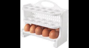Eierdoos voor 30 Eieren - Eierbox - Eierhouder voor Koelkas - Organizer - Eierrek
