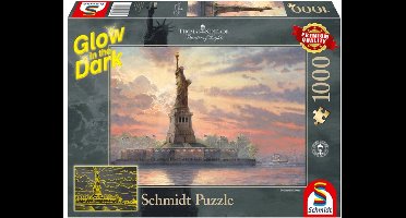 Statue of Liberty in the twilight,1000 stukjes Puzzel