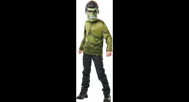 Hulk™ t-shirt met masker voor kinderen - Verkleedkleding