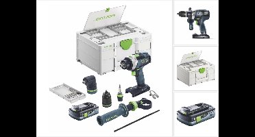 Festool TPC 18/4 I-Basic-Set accu-slagboormachine 18 V 75 Nm borstelloos + 1x accu 4.0 Ah + systainer - zonder oplader