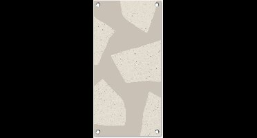 GreatGardenPosters - Tuinposter - Stenen - Terrazzo - Patronen - Pastel - Tuinschilderij - Schuttingposter - Wanddecoratie - 30x60 cm - Tuindoek - Buitenposter