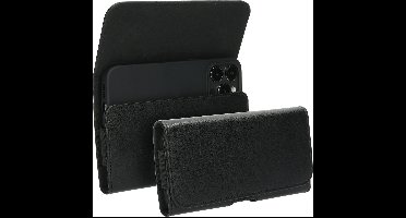 Mobiparts Classic Belt Case geschikt voor Size XL - Zwart
