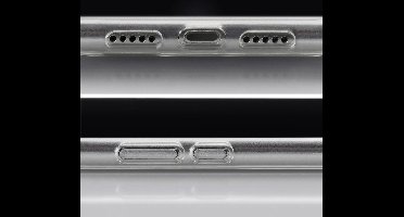 Mobilize Gelly Card Doorzichtig Telefoonhoesje geschikt voor Apple iPhone 6/6S/7/8/SE(2020/2022) Hoesje Flexibel TPU Backcover met Pasjeshouder - Transparant