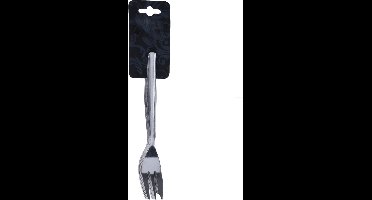 Excellent Houseware Taart/gebak vorkjes - 6x stuks - zilver - RVS - 12 cm - verjaardag/feest vorkjes