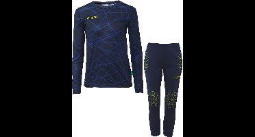 Uhlsport Prediction Keeperset Kinderen - Marine / Fluogeel | Maat: 116