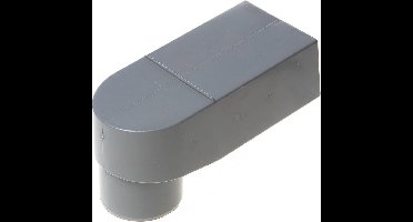 PVC Stadsuitloop 70-80mm 60x80mm wit L=143mm