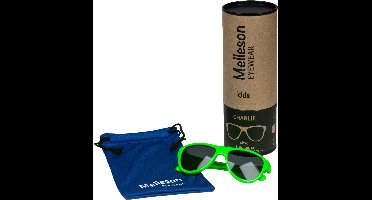 Melleson Eyewear - Kinderzonnebril Charlie 0-2 jaar - Groen - 100% UV-A en UV-B Bescherming - Inclusief Microvezel Pouch