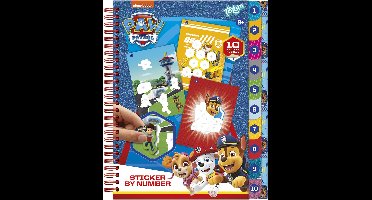 PAW Patrol speelgoed - Totum doeboek sticker en puzzelboek incl kleurplaten - vakantieboek 10 sticker puzzels sticker by number - educatief speelgoed vanaf 3 jaar cadeau tip