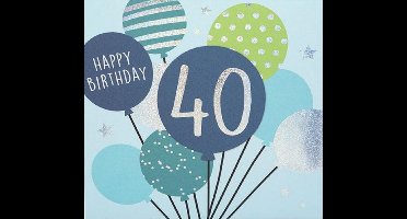 Depesche - Pop up muziekkaart met licht en de tekst "Happy Birthday - 40" - mot. 006