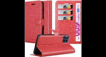 Cadorabo Hoesje geschikt voor Samsung Galaxy M53 5G in KARMIJN ROOD - Beschermhoes met magnetische sluiting, standfunctie en kaartvakje Book Case Cover Etui