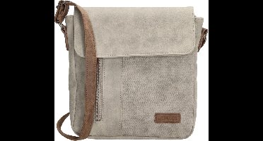 Beagles Brunete Crossbody Schoudertas - Dames Tas - Lichtgrijs
